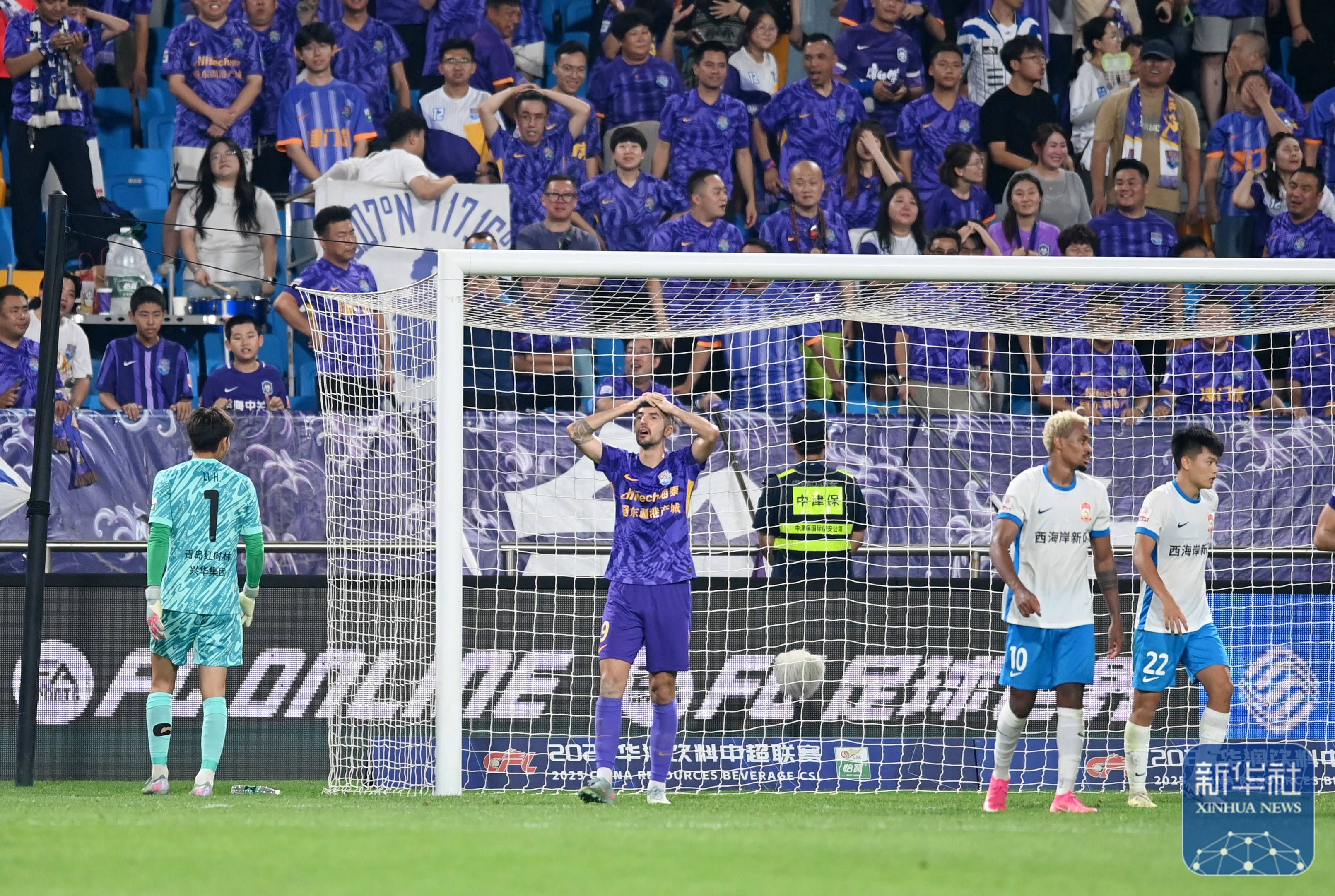 中超丨天津津门虎平青岛西海岸